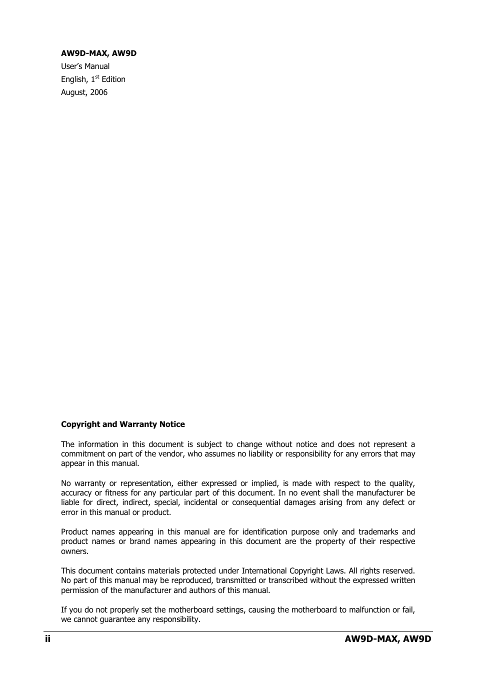 Abit AW9D-MAX User Manual | Page 2 / 88