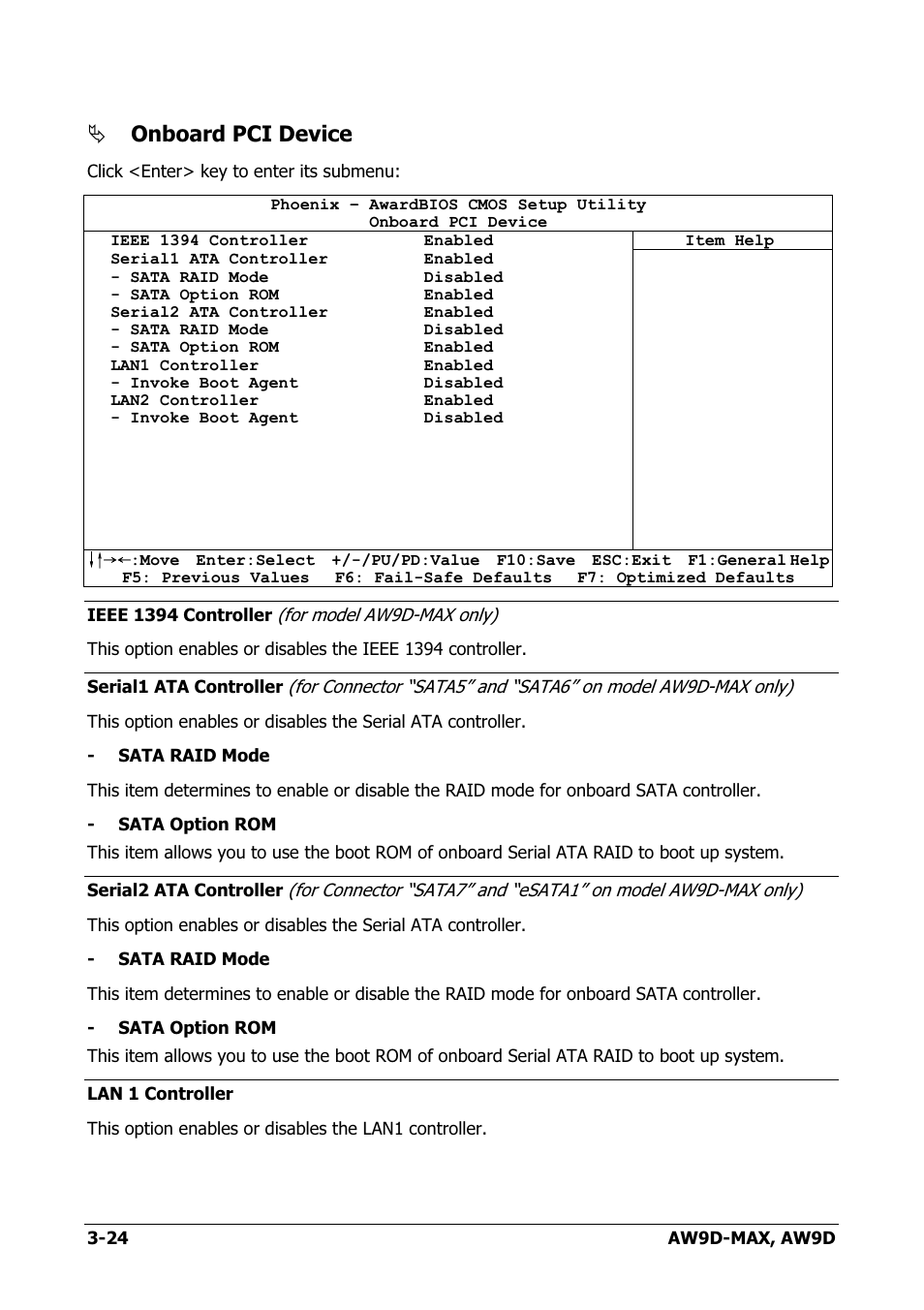 Onboard pci device | Abit AW9D-MAX User Manual | Page 60 / 88