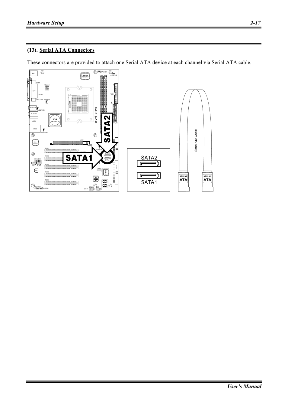 Serial ata connectors -17 | Abit AMD ATHLON KV8 PRO User Manual | Page 25 / 80