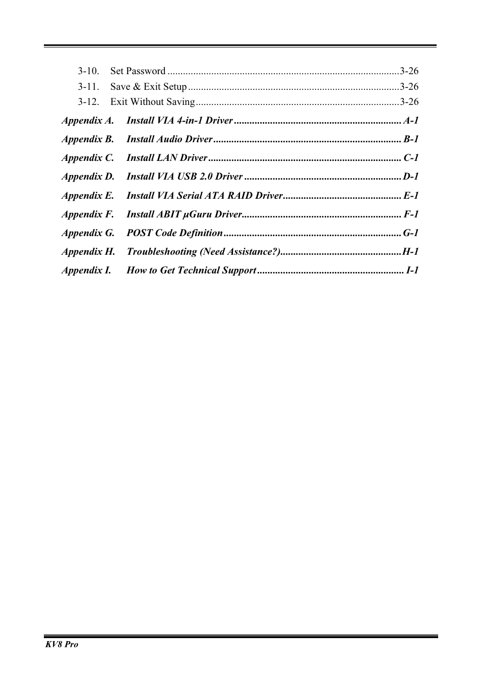 Abit AMD ATHLON KV8 PRO User Manual | Page 4 / 80