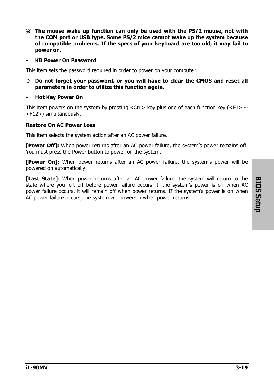 Bios setup | Abit IL-90MV User Manual | Page 47 / 72