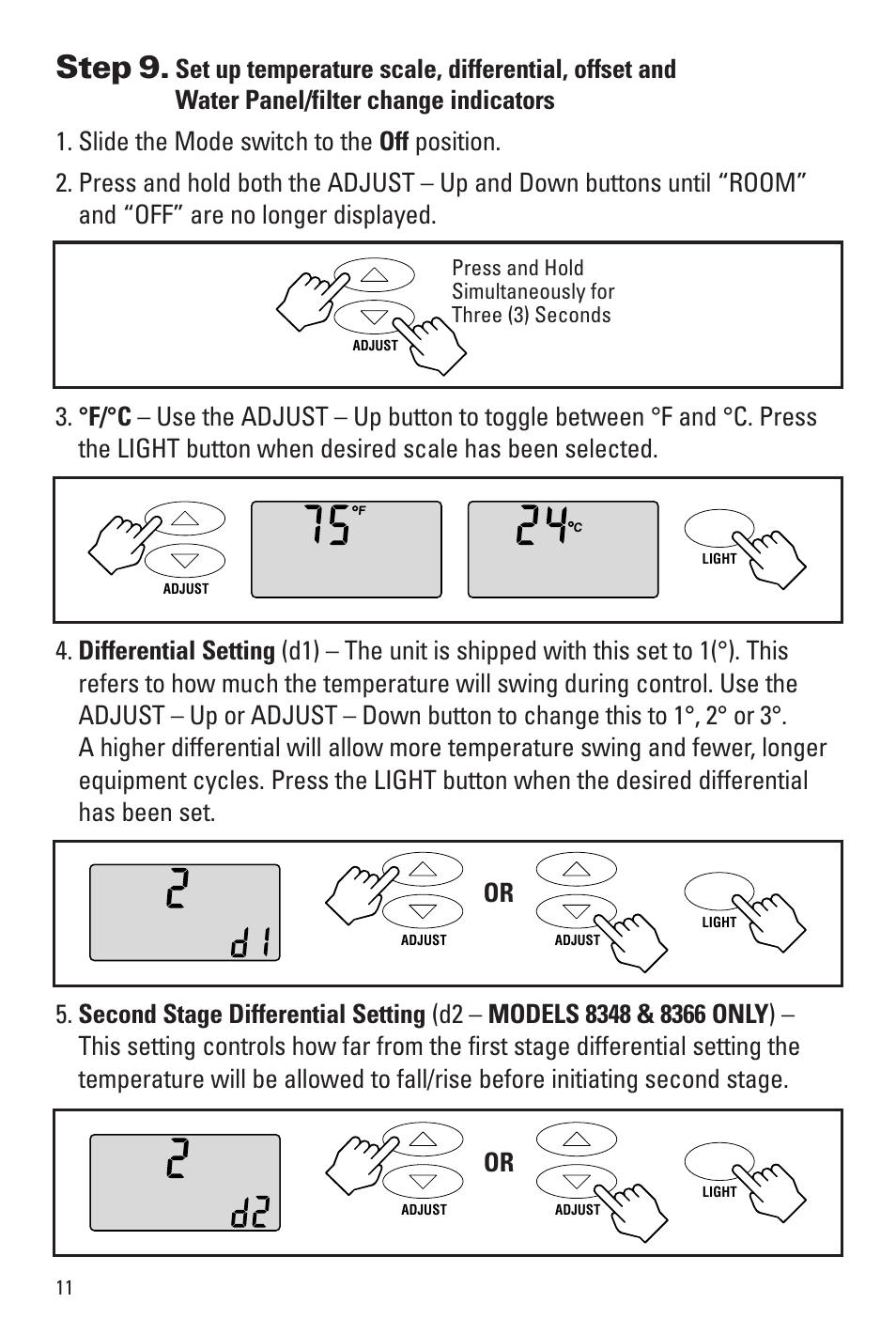 Step 9 | Aprilaire 8344 User Manual | Page 12 / 16