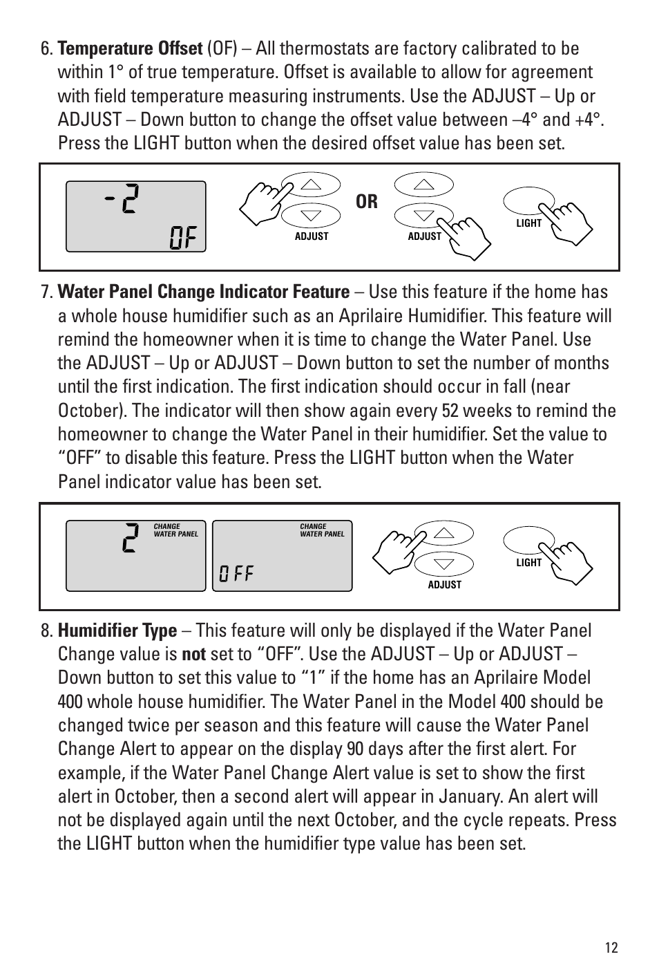 Aprilaire 8344 User Manual | Page 13 / 16