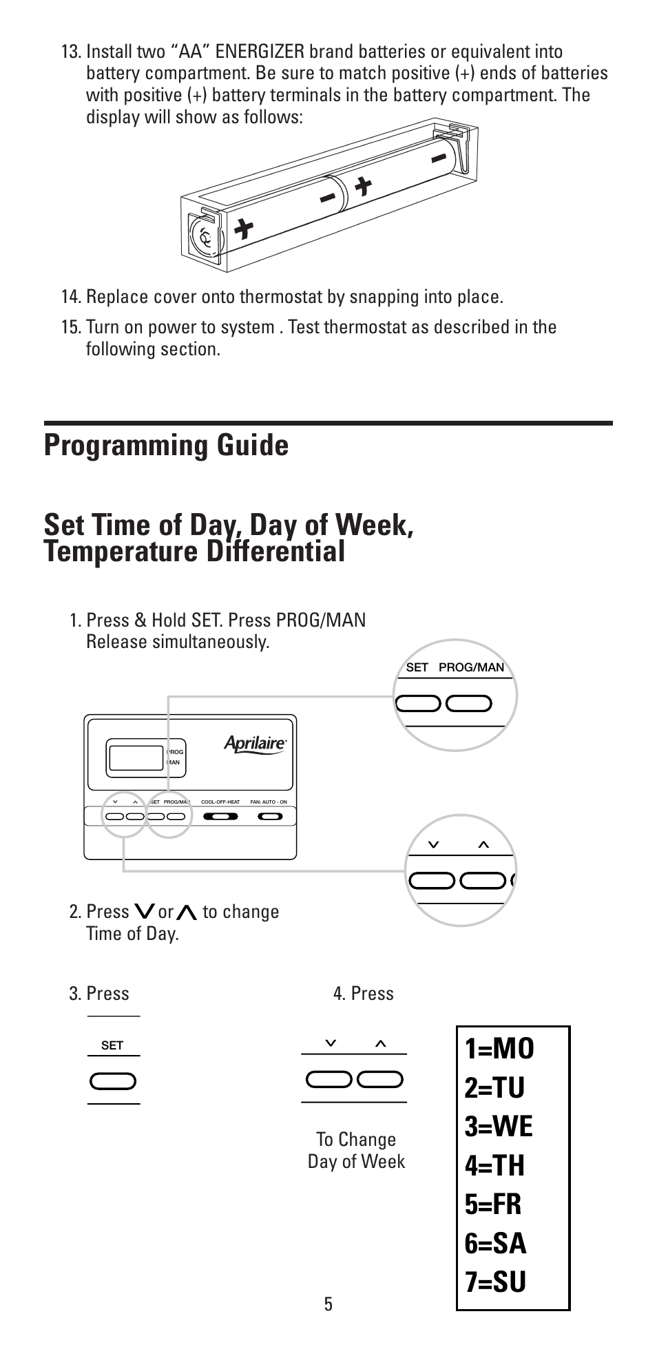 Aprilaire 8353 User Manual | Page 5 / 12