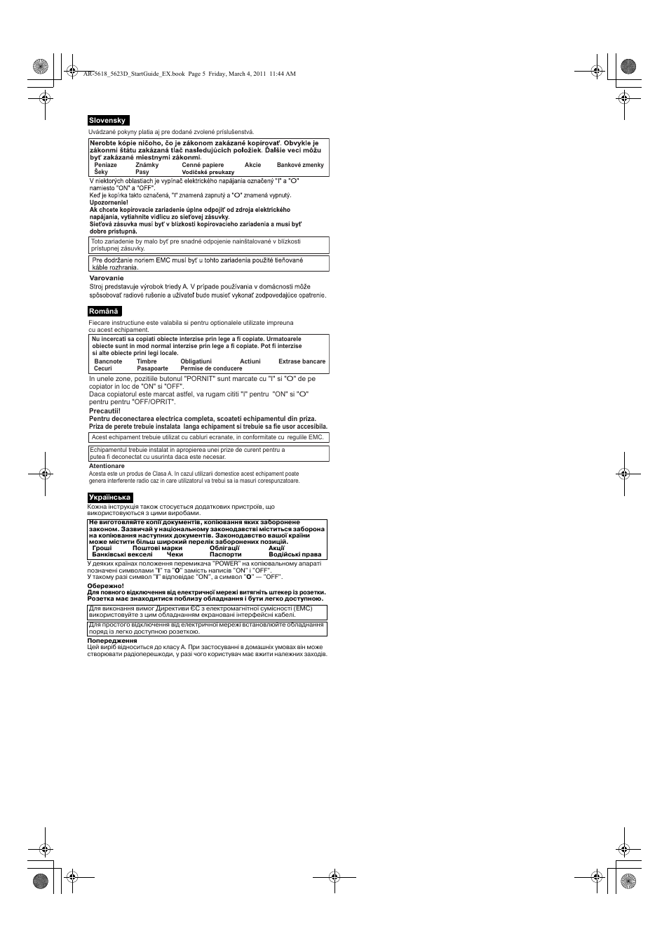 Sharp AR-5618 User Manual | Page 34 / 36