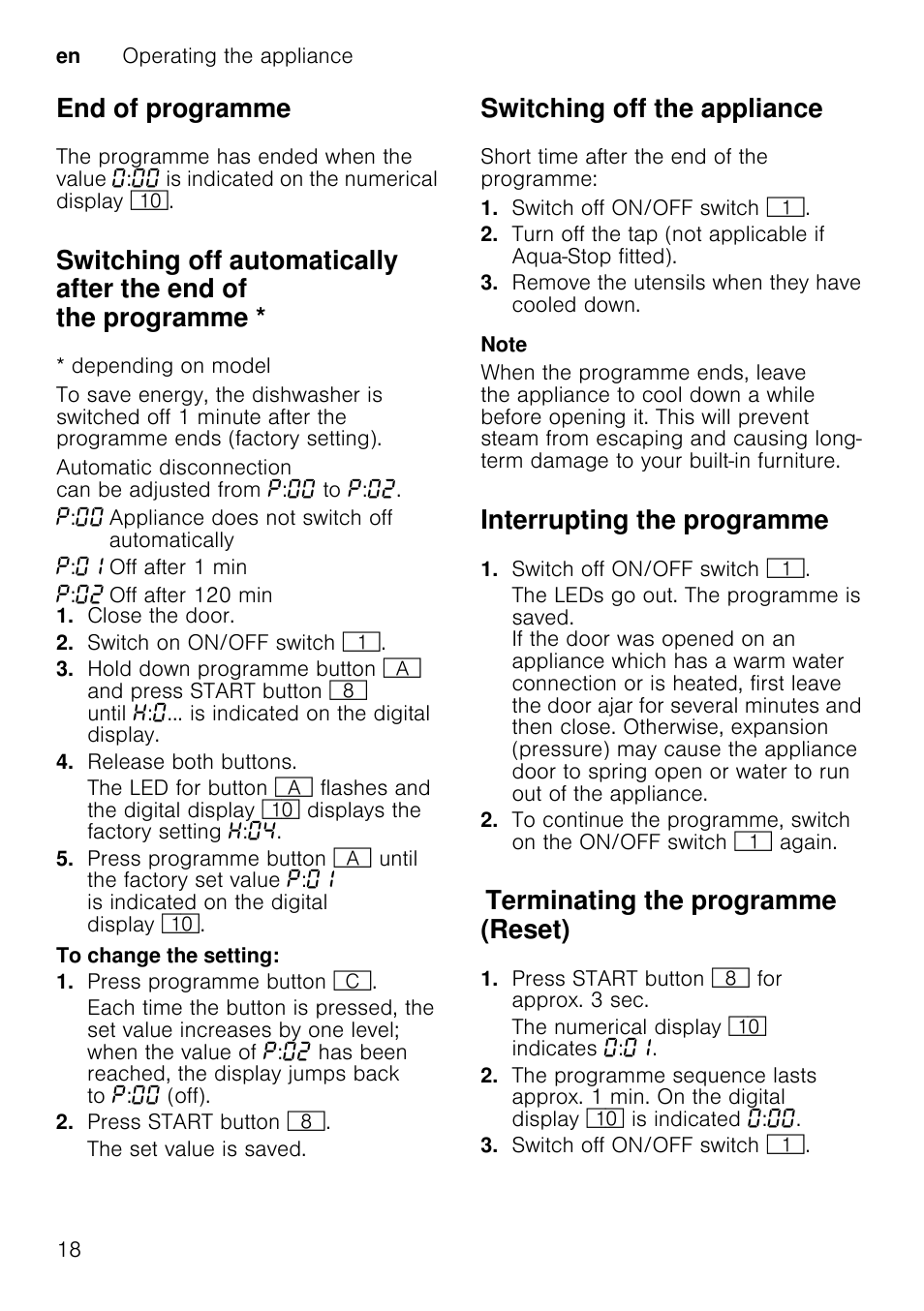 M warning, Health hazard, Special salt and rinse aid | Filters, Spray arm, Remove the spray arm upwards, Clean the spray arm under running water, Lock the spray arm into position, End of programme, Switching off the appliance | Neff S65M63N1GB User Manual | Page 18 / 35