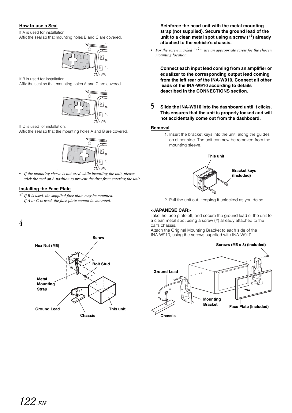 Alpine INA-W910 User Manual | Page 122 / 131