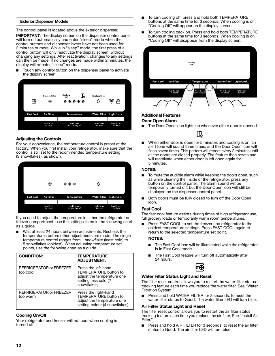Whirlpool WRT771REYB User Manual | Page 12 / 72