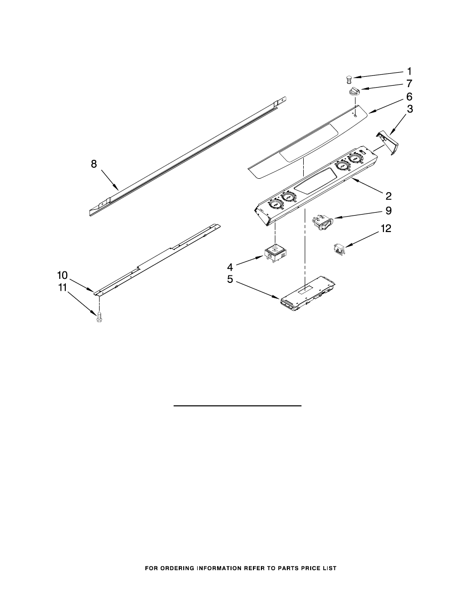 Control panel, Control panel parts | Whirlpool WDE150LVS User Manual | Page 2 / 6