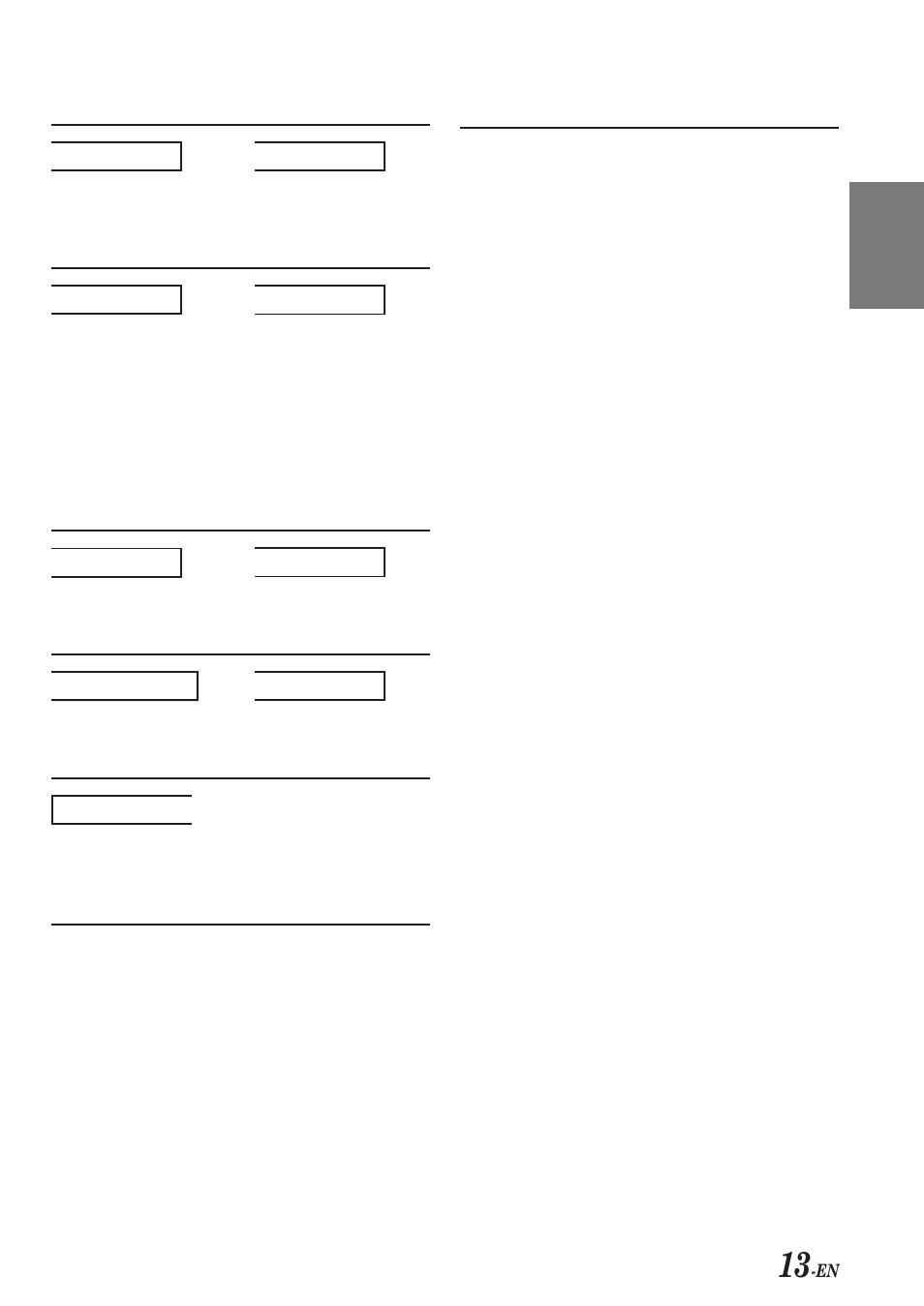 Specifications, Hi temp, H error - 01 indication for cd changer | E - 01, No magzn, T – – – no disc | Alpine CDE-7853 User Manual | Page 15 / 19