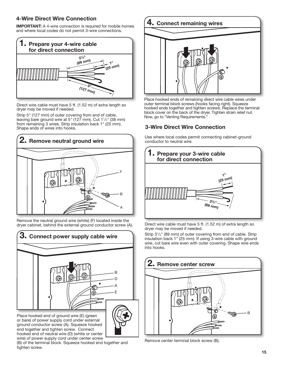 Whirlpool WED7500VW User Manual | Page 15 / 24