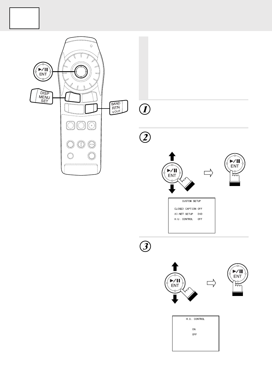 Set up | Alpine DVD/VIDEO CD/ DVA-5205E User Manual | Page 38 / 72