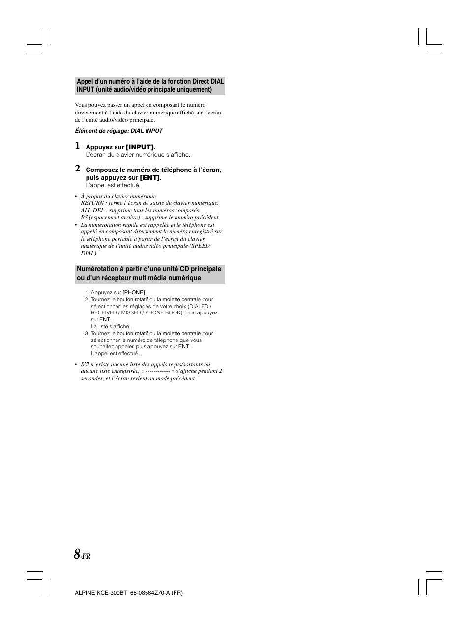 Alpine KCE-300BT User Manual | Page 36 / 100