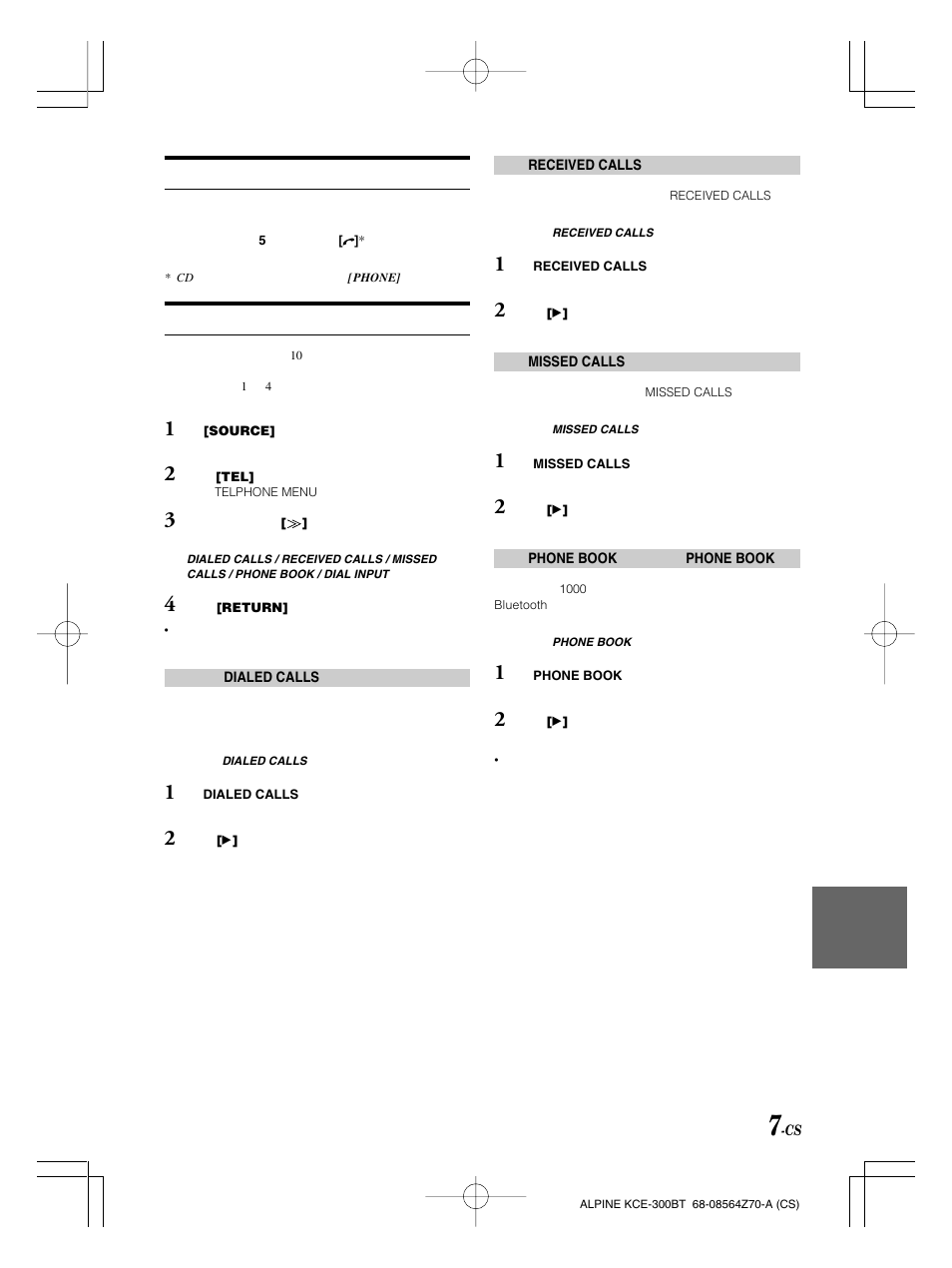 Alpine KCE-300BT User Manual | Page 84 / 100