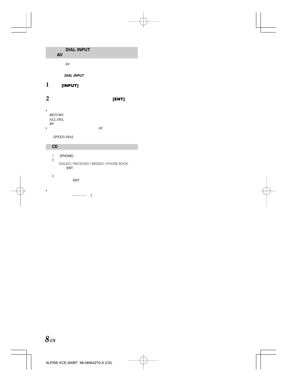 Alpine KCE-300BT User Manual | Page 85 / 100