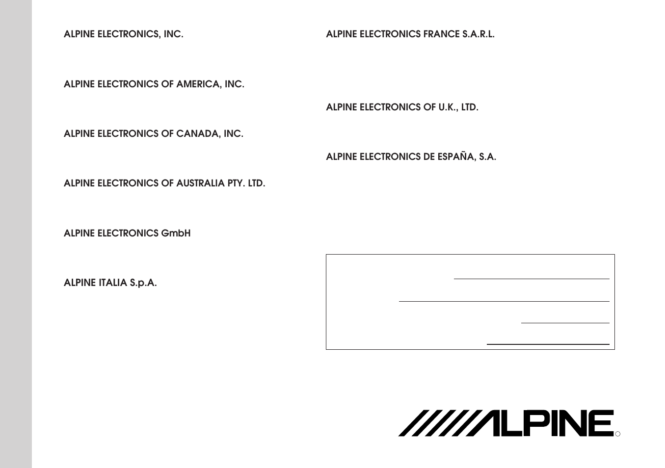 Alpine MDA-7755 User Manual | Page 96 / 96