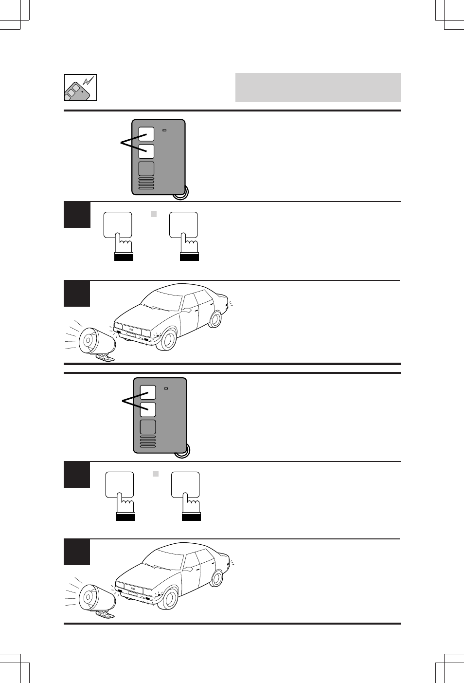 Remote control (sec-8448a), Turning the warning mode on, Turning the warning mode off | Alpine SEC-8058 User Manual | Page 136 / 242