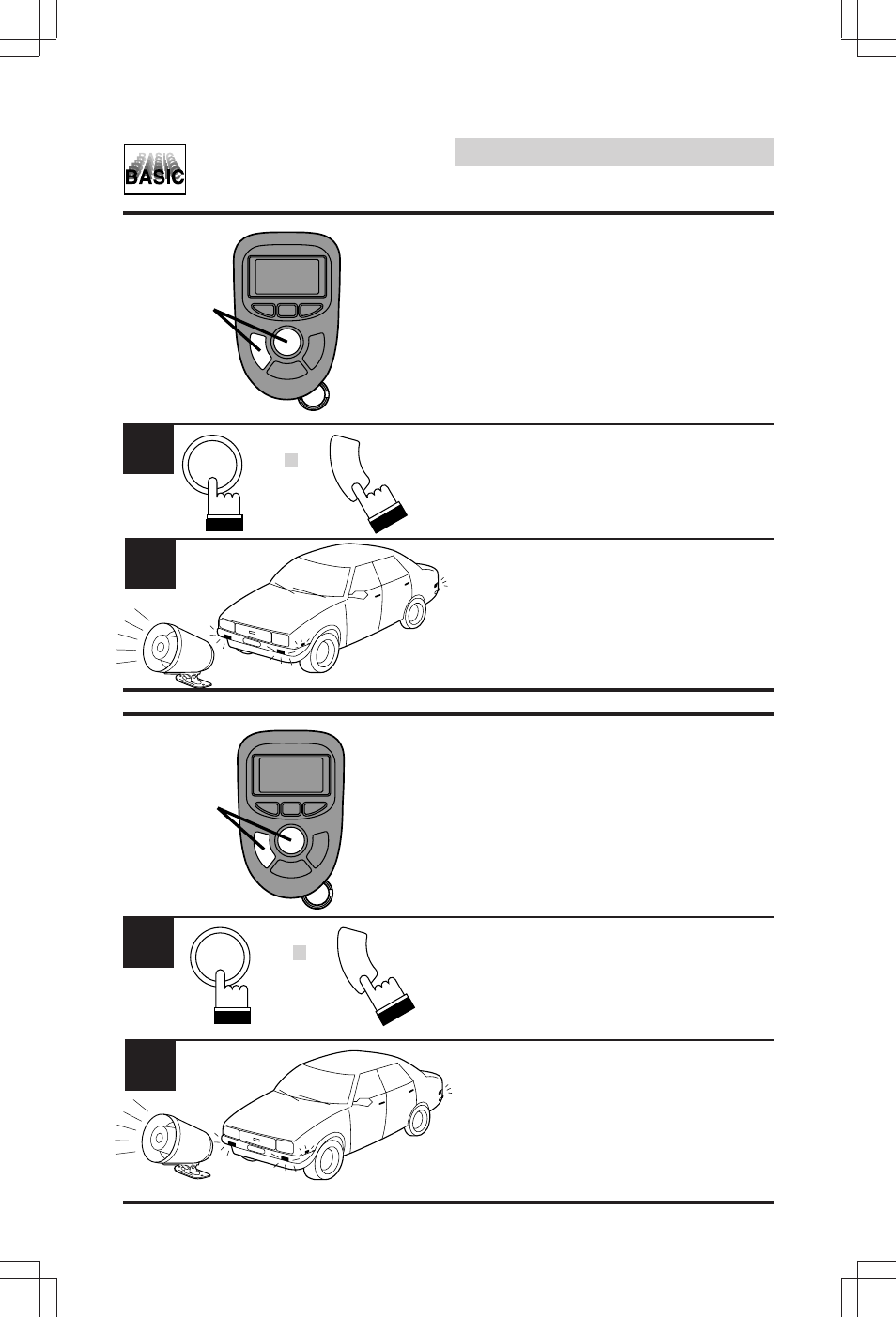 Basic operation, Turning the warning mode on, Turning the warning mode off | Alpine SEC-8058 User Manual | Page 70 / 242
