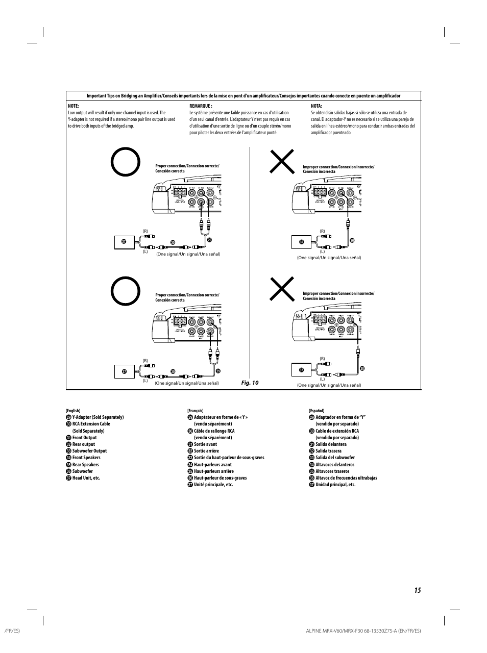 Alpine MRX-F30 User Manual | Page 15 / 20