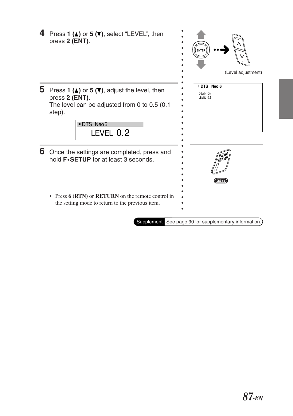 Level | Alpine F1 STATUS PXI-H990 User Manual | Page 91 / 116
