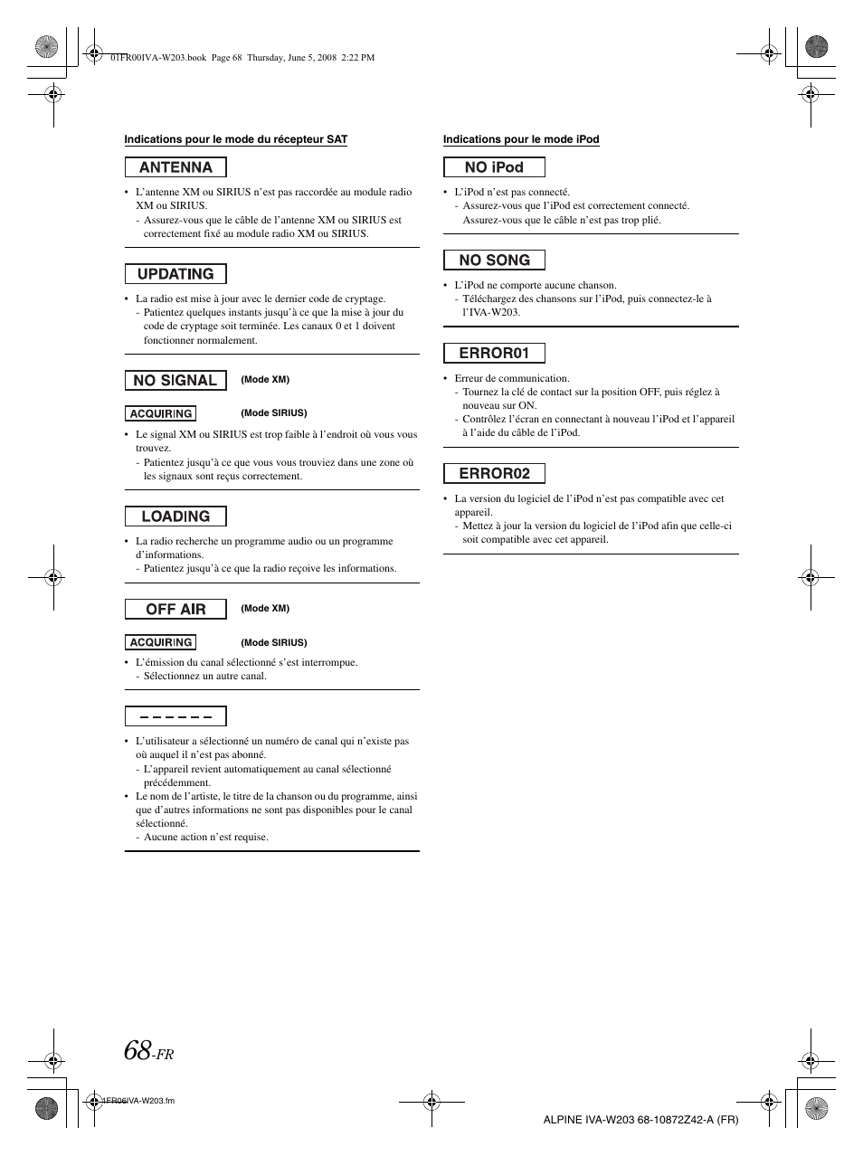 Alpine IVA-W203 User Manual | Page 148 / 240