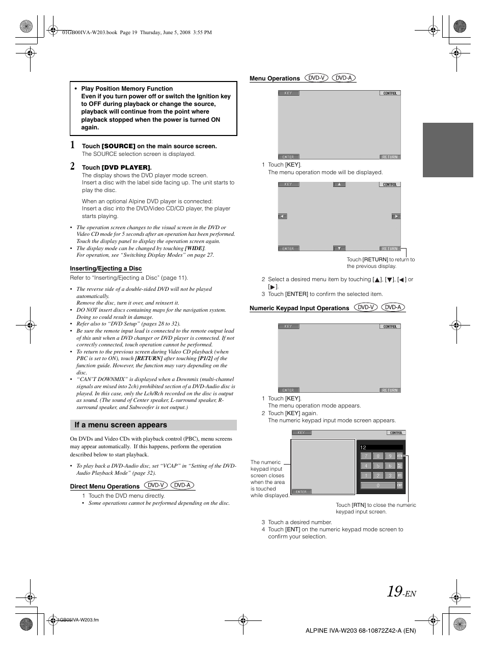 Alpine IVA-W203 User Manual | Page 21 / 240