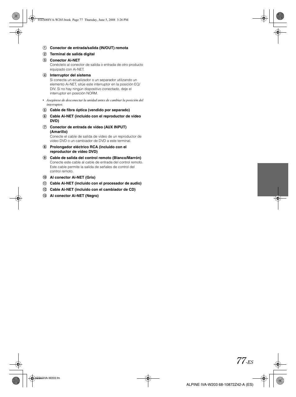 Alpine IVA-W203 User Manual | Page 235 / 240