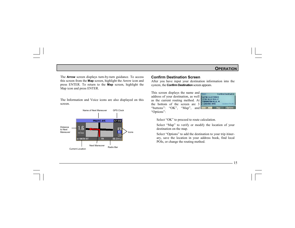 Alpine Navigation Radio User Manual | Page 18 / 61