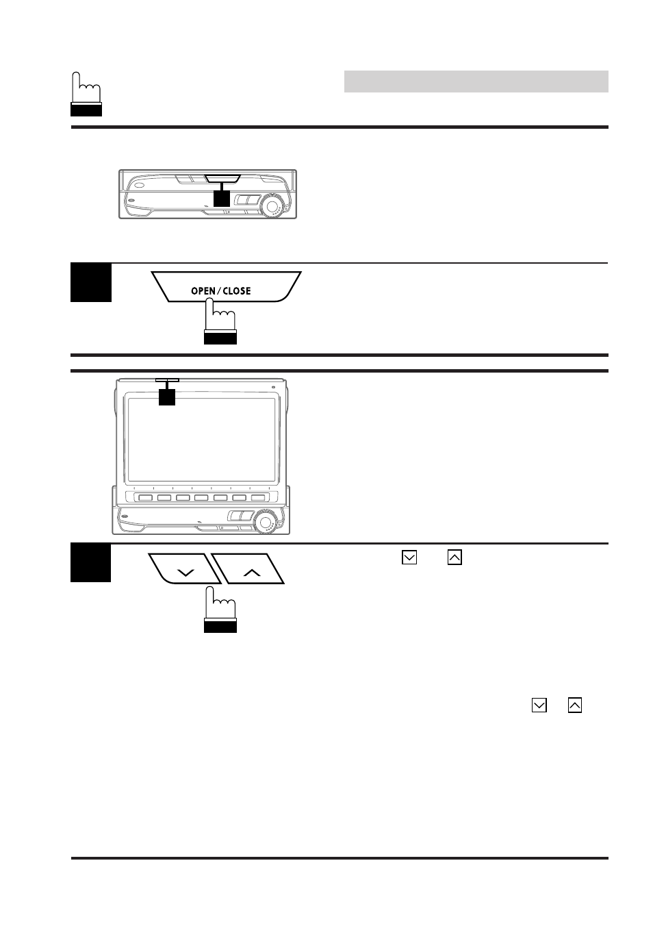Basic operation, Selecting the monitor opening angle, Adjusting the monitor viewing angle | Alpine 68P21523Y62-B User Manual | Page 26 / 239