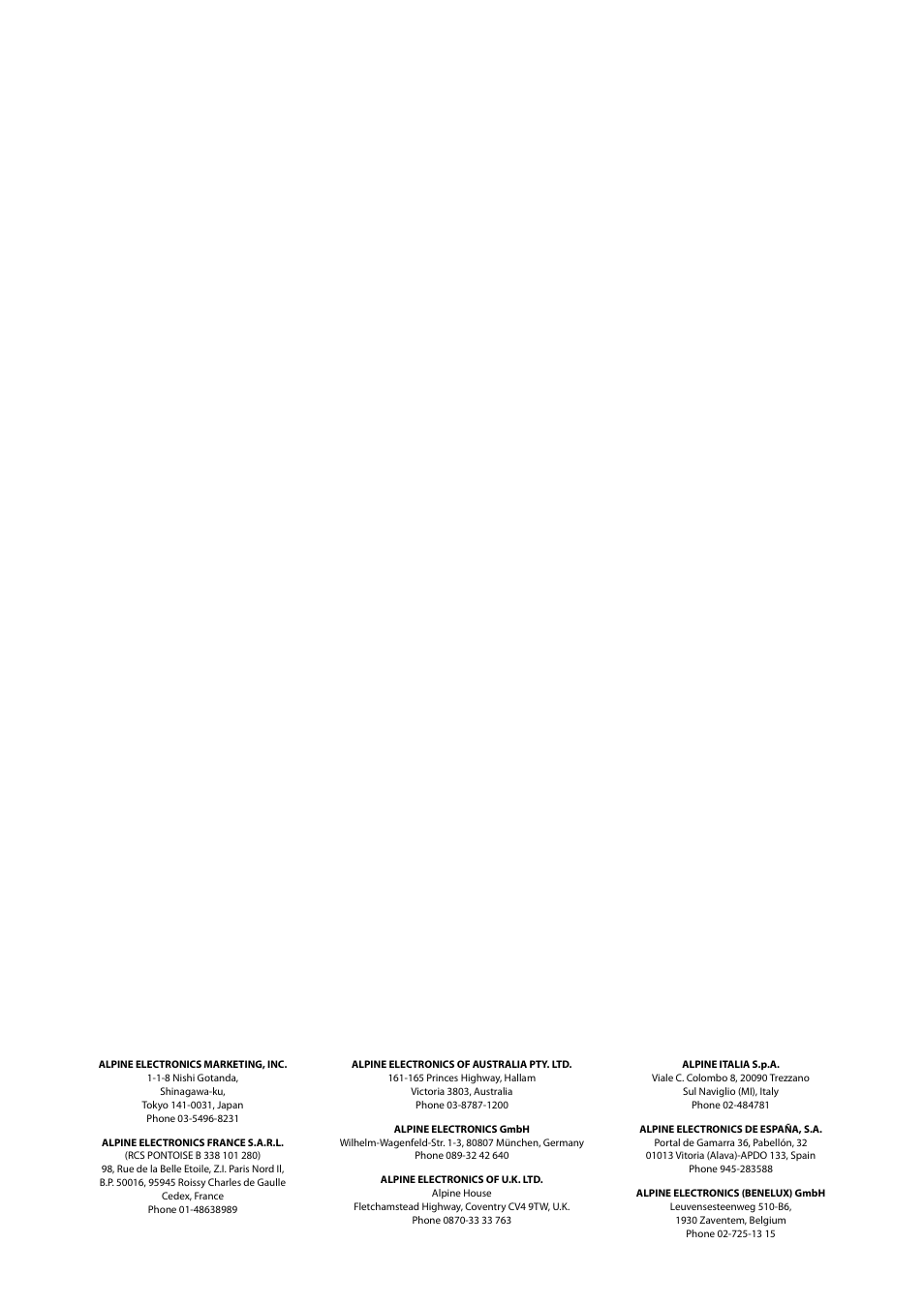 Alpine 68-21627Z13-A User Manual | Page 2 / 38