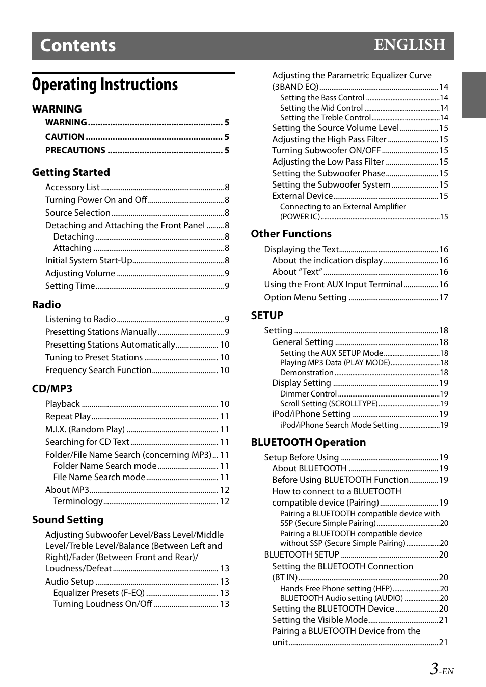 Alpine 68-21627Z13-A User Manual | Page 3 / 38