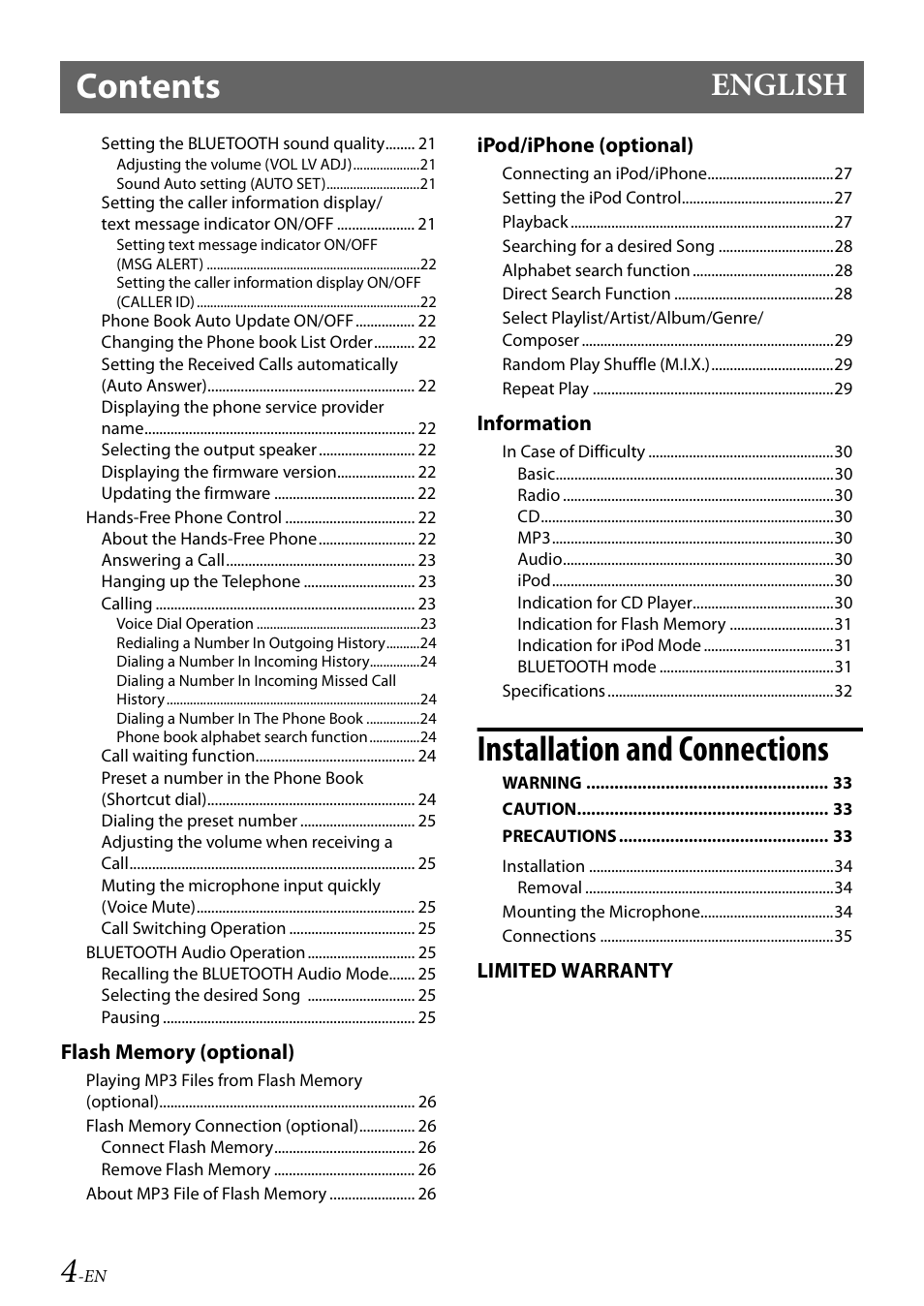 Alpine 68-21627Z13-A User Manual | Page 4 / 38