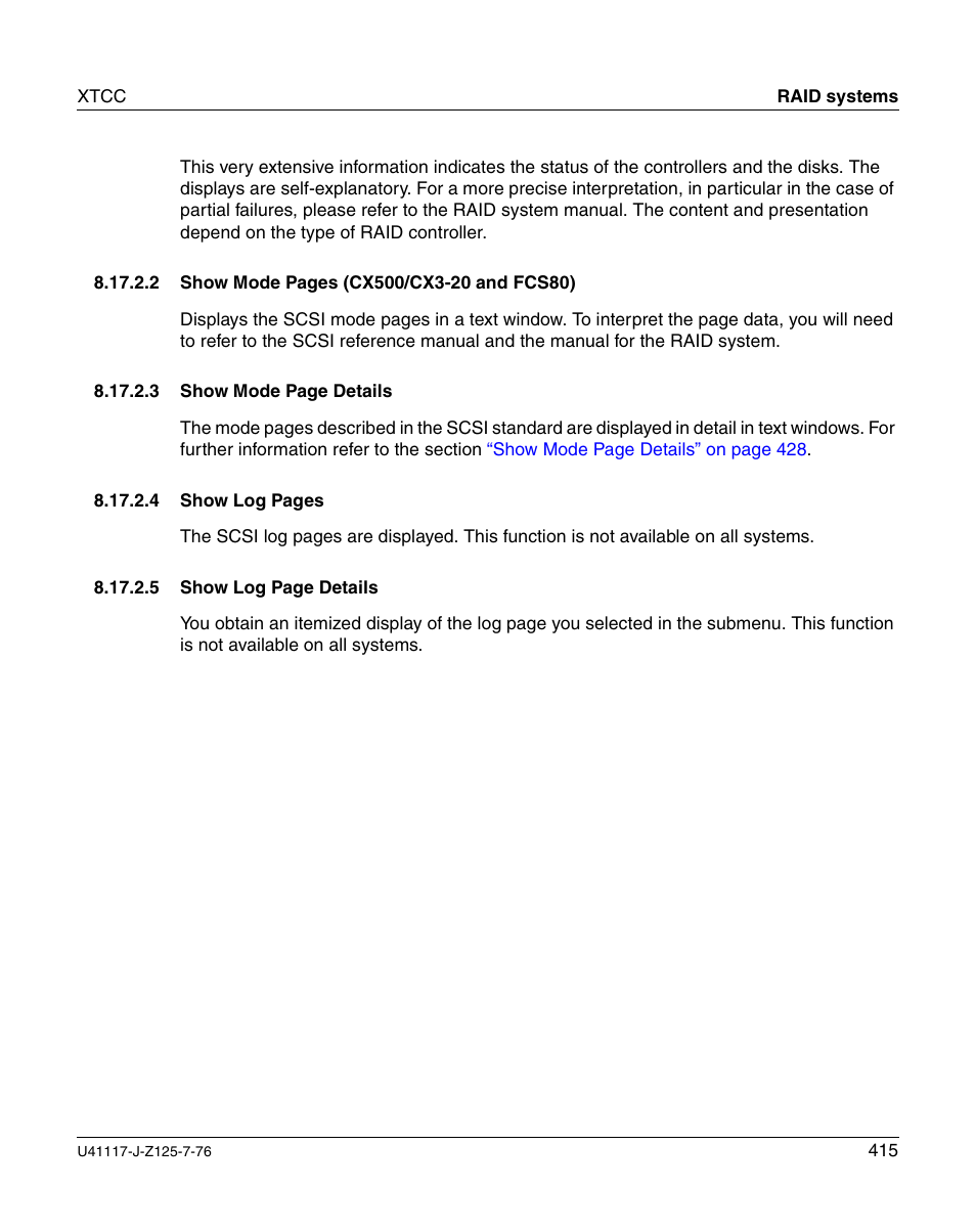 FUJITSU CentricStor V3.1D User Manual | Page 415 / 640