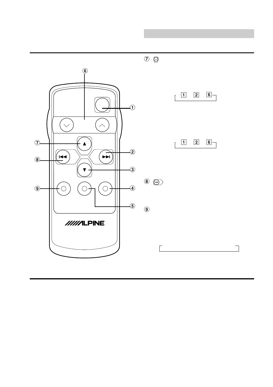 Remote control | Alpine CDA-7832R User Manual | Page 50 / 58
