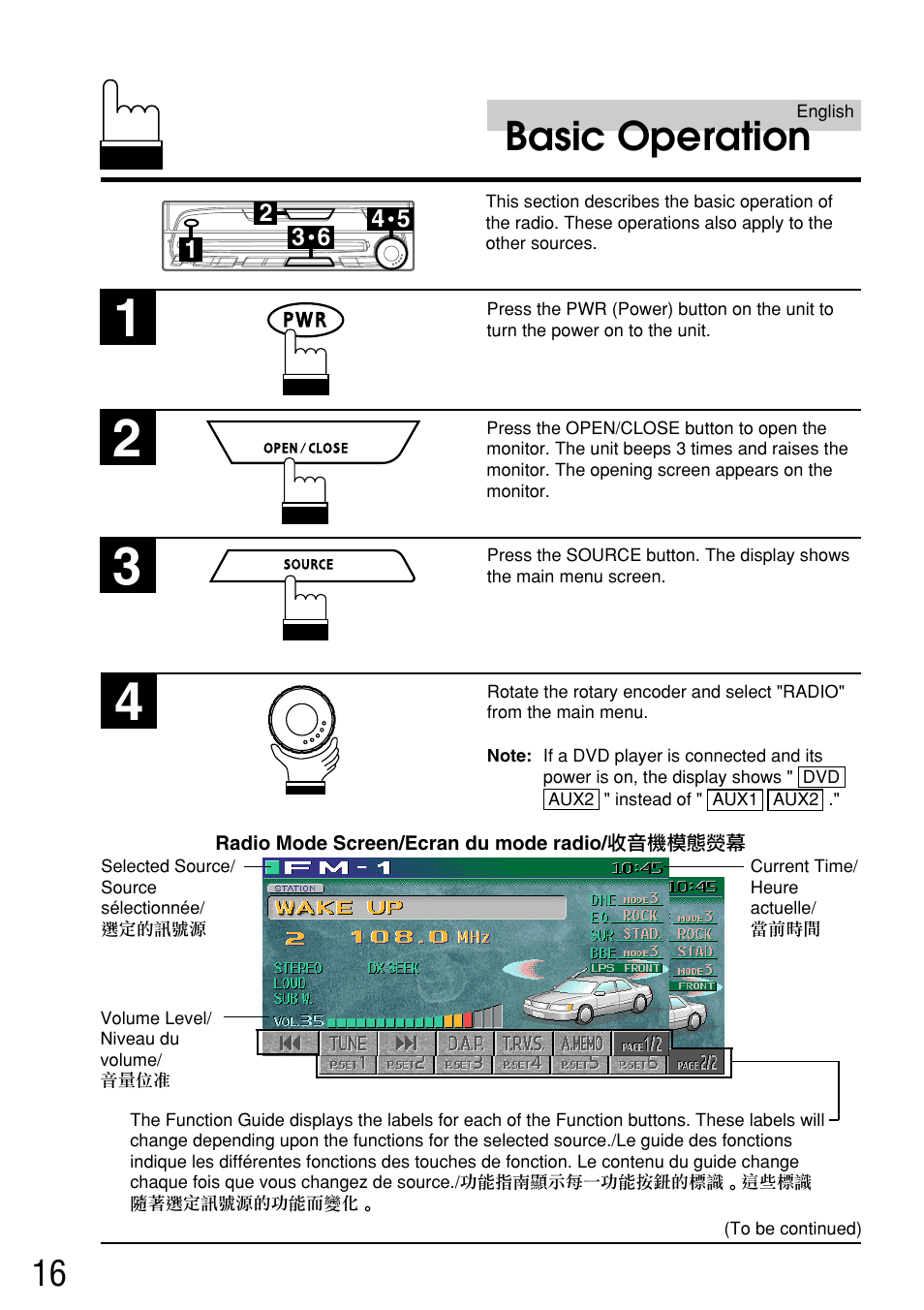Basic operation | Alpine IVA-C800E User Manual | Page 9 / 115