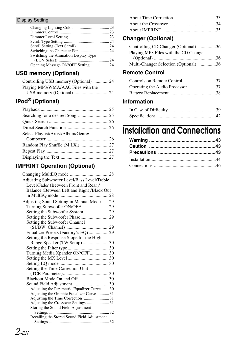 Installation and connections | Alpine CDA-9886R User Manual | Page 4 / 49
