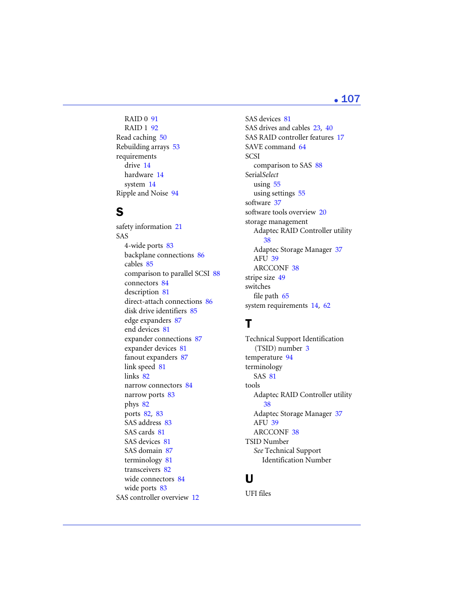 Adaptec 48300 User Manual | Page 107 / 109