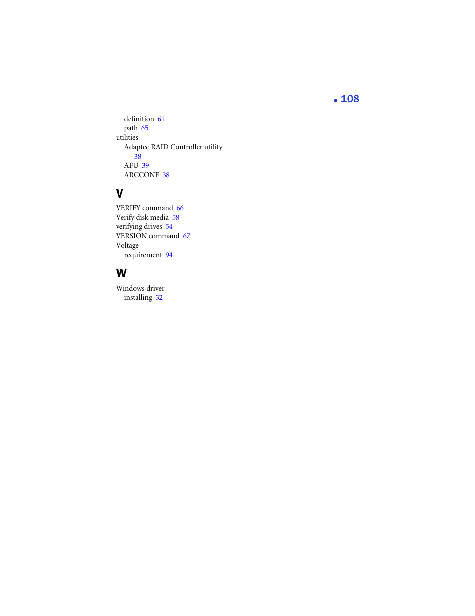 Adaptec 48300 User Manual | Page 108 / 109