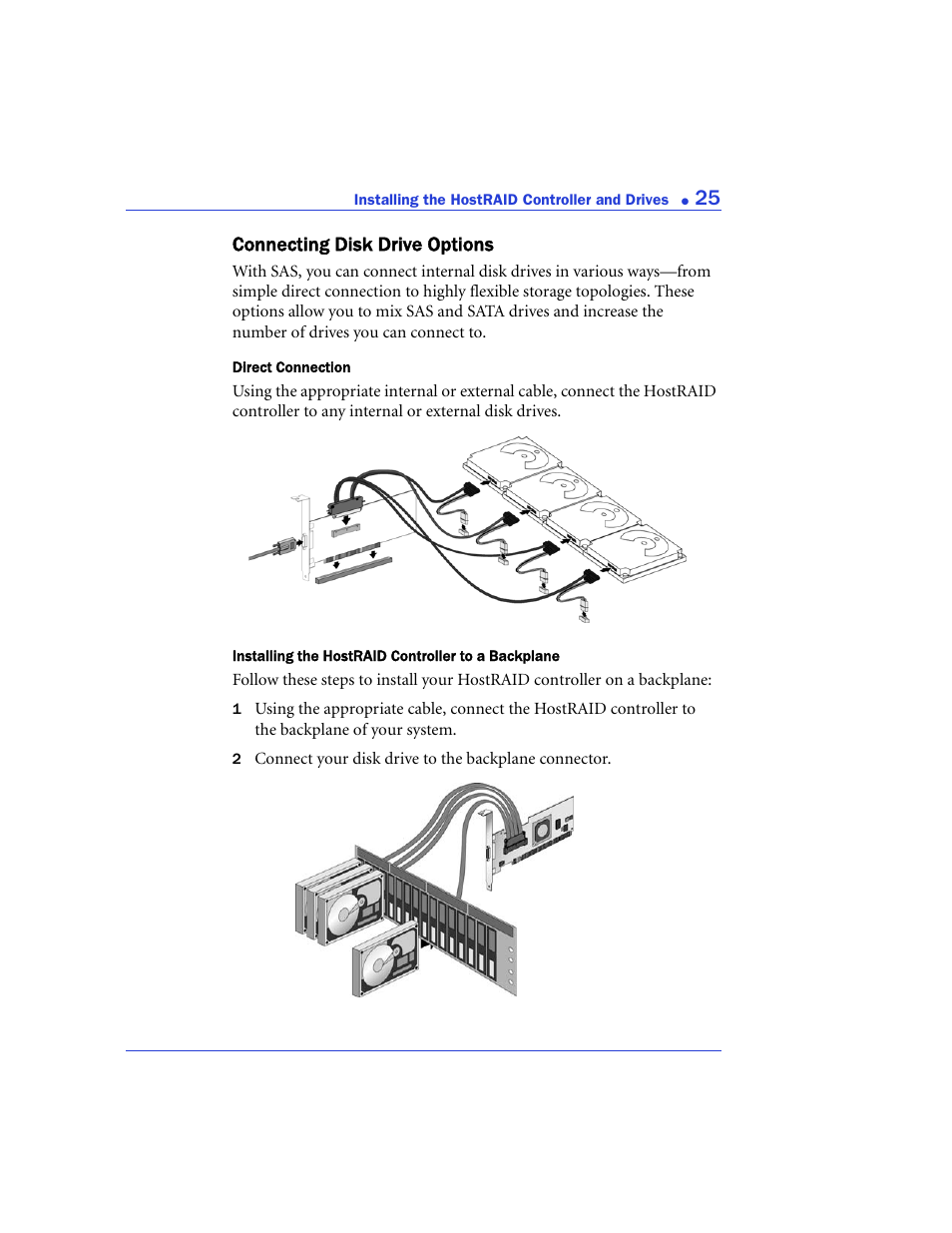 Connecting disk drive options, For mor | Adaptec 48300 User Manual | Page 25 / 109