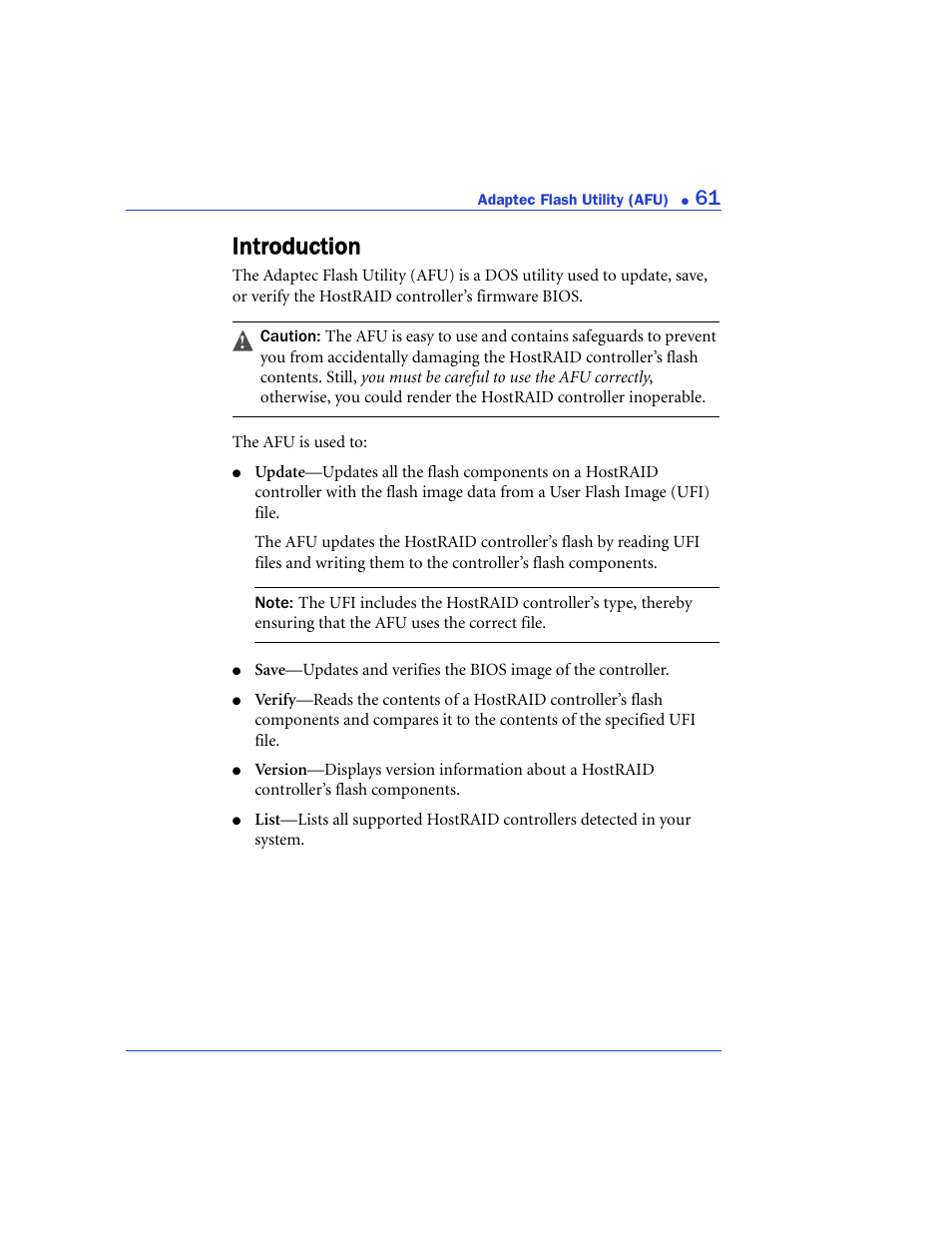 Introduction | Adaptec 48300 User Manual | Page 61 / 109