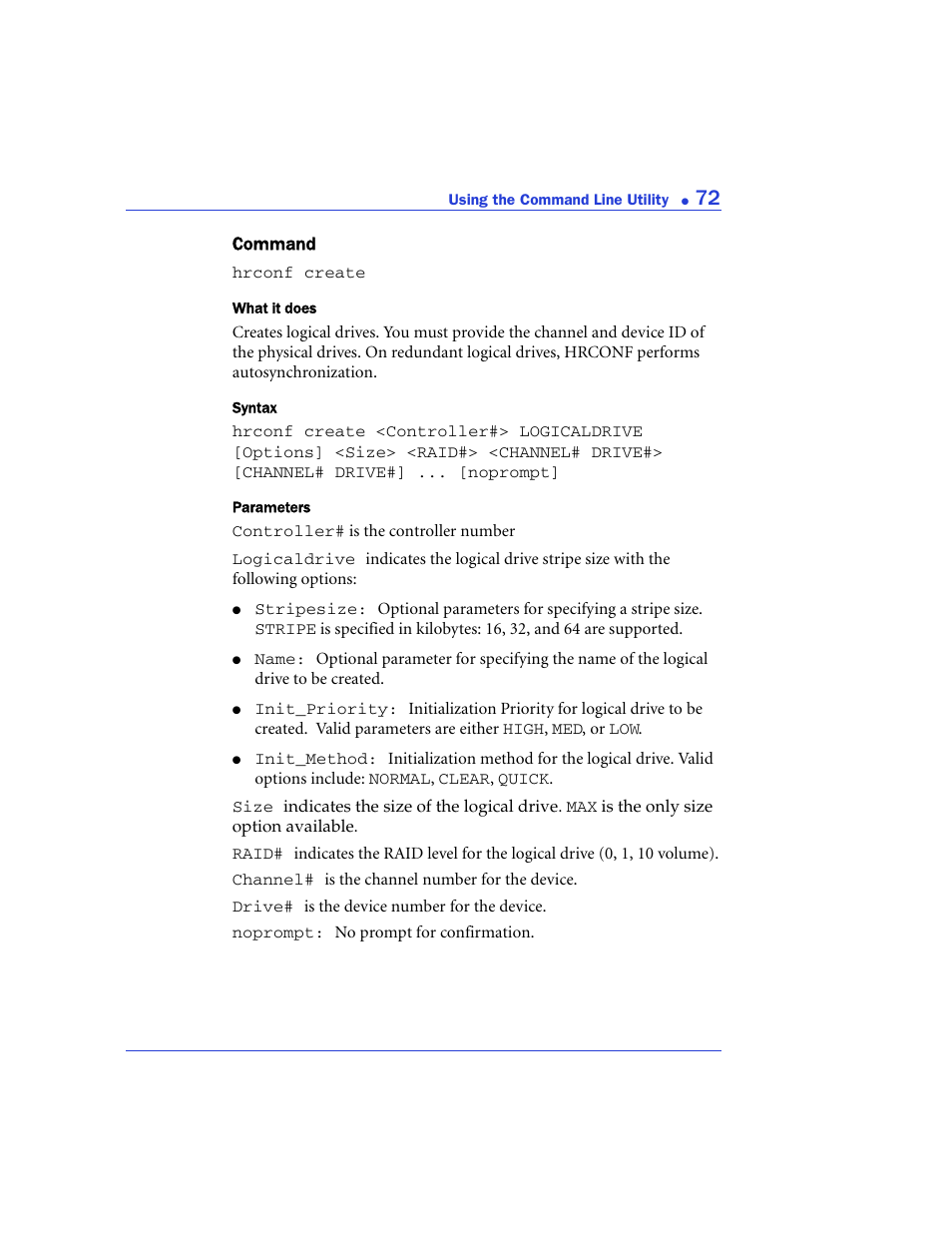 Create | Adaptec 48300 User Manual | Page 72 / 109