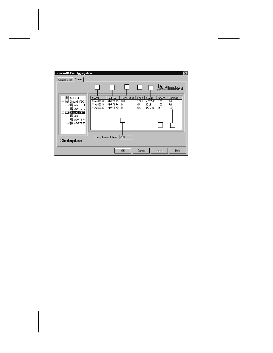 Understanding the status tab, Field descriptions, Understanding the status tab -18 | Field descriptions -18 | Adaptec ANA-62000 User Manual | Page 100 / 202