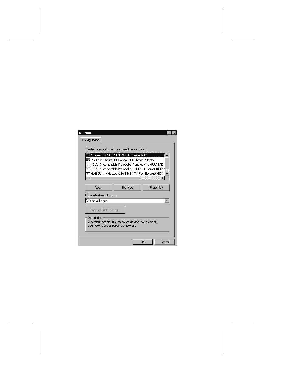 Configuring the ports in windows 98/95, Configuring the ports in windows 98/95 -4 | Adaptec ANA-62000 User Manual | Page 72 / 202