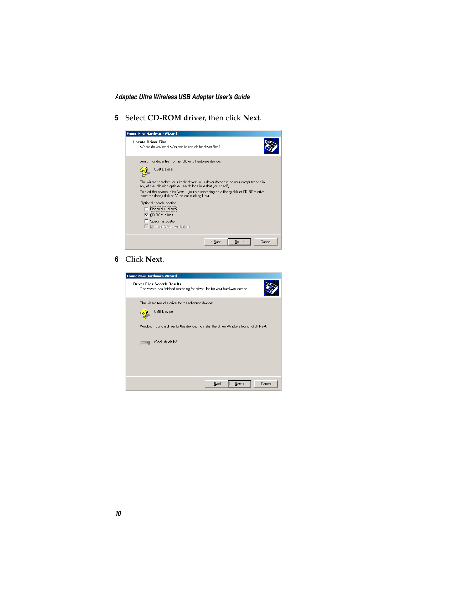 Adaptec Ultra Wireless WirelessTM USB Adapter User Manual | Page 17 / 57