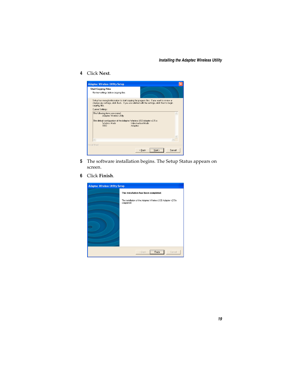 Adaptec Ultra Wireless WirelessTM USB Adapter User Manual | Page 26 / 57