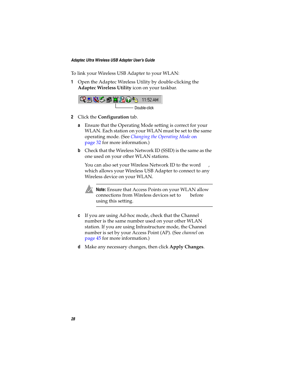 Adaptec Ultra Wireless WirelessTM USB Adapter User Manual | Page 35 / 57