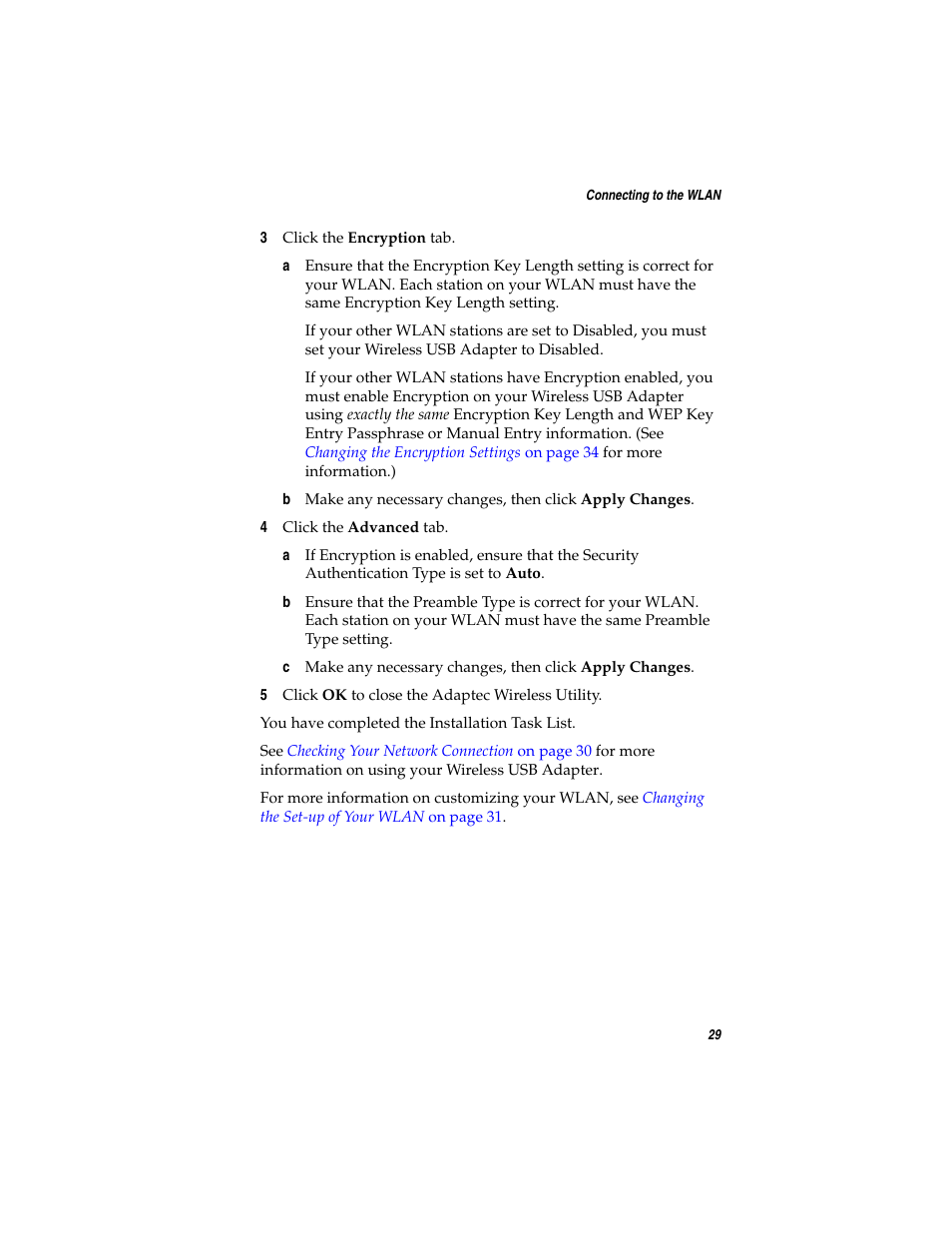 Adaptec Ultra Wireless WirelessTM USB Adapter User Manual | Page 36 / 57