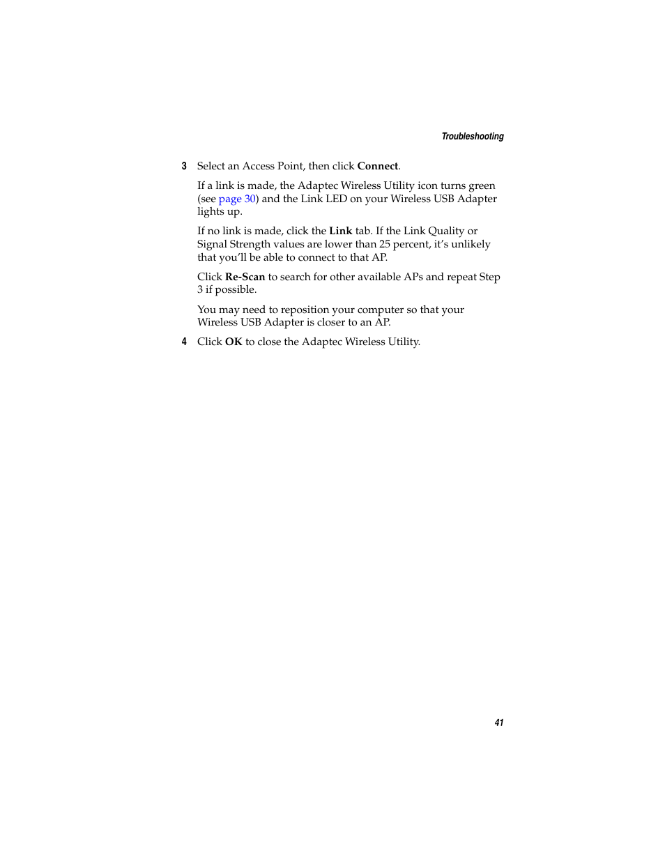 Adaptec Ultra Wireless WirelessTM USB Adapter User Manual | Page 48 / 57