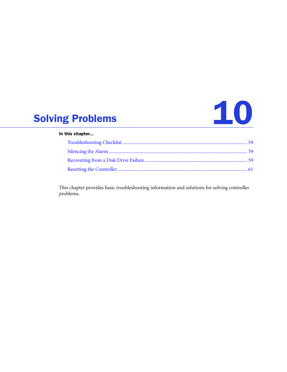 Solving problems | Adaptec SAS/SATA/SCSI RAID Controllers User Manual | Page 58 / 112