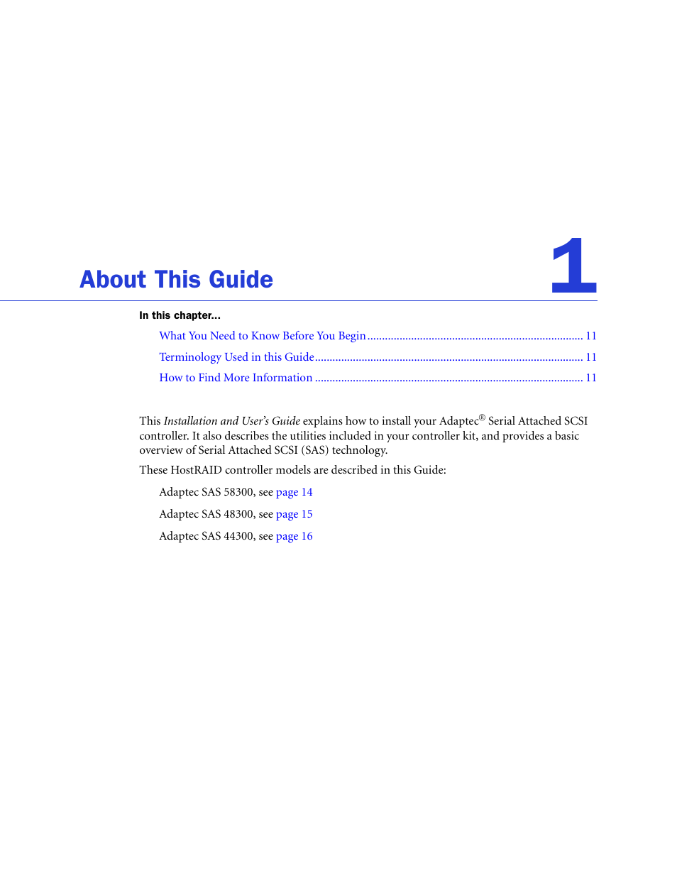 About this guide | Adaptec 58300 User Manual | Page 10 / 88